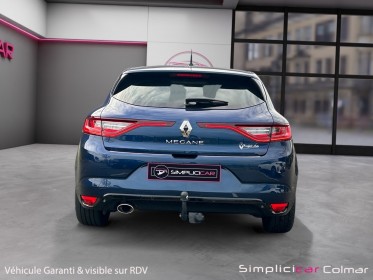Renault megane iv berline tce 140 intens attelage carplay camera de recul garantie 12 mois occasion simplicicar colmar...