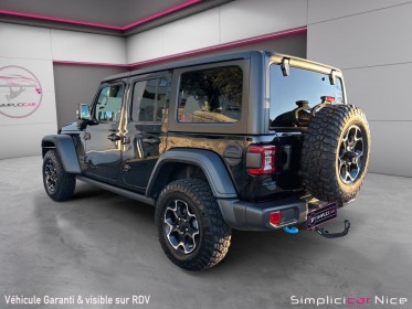 Jeep wrangler my21 unlimited 4xe 2.0 l t 380 ch phev 4x4 bva8 rubicon occasion  simplicicar nice - pfvauto simplicicar...