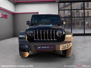 Jeep wrangler my21 unlimited 4xe 2.0 l t 380 ch phev 4x4 bva8 rubicon occasion  simplicicar nice - pfvauto simplicicar...