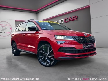 Skoda karoq 1.5 tsi 150 ch act dsg7 sportline garantie 12 mois entretien complet skoda occasion parc voitures beauvais...