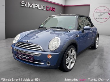 Mini cooper 1,6l cooper cabriolet / radar de recul occasion paris 17ème (75)(porte maillot) simplicicar simplicibike france