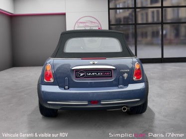 Mini cooper 1,6l cooper cabriolet / radar de recul occasion paris 17ème (75)(porte maillot) simplicicar simplicibike france