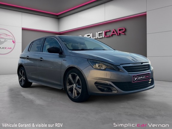 Peugeot 308 1.6 bluehdi 120ch ss eat6 gt line  cuir/alcantara  palette au volant  garantie 12 mois occasion simplicicar...