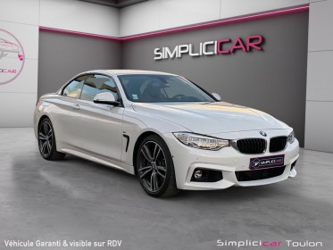 Bmw serie 4 cabriolet f33 440i 326cv propulsion - suivi entretien - pack m-sport - intérieur cuir - harman kardon -...