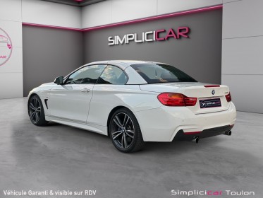 Bmw serie 4 cabriolet f33 440i 326cv propulsion - suivi entretien - pack m-sport - intérieur cuir - harman kardon -...