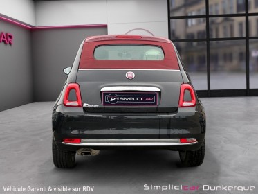 Fiat 500c serie 6 1.2 69 ch lounge toit ouvrant radar stationnement ar bluetooth garantie 12 mois occasion simplicicar...