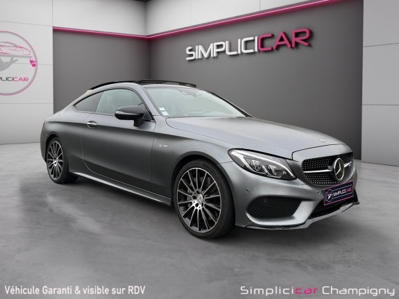 Mercedes classe c coupe amg 43 4matic 367 ch mercedes-amg - full options - gris magno - toit ouvrant - burmester -......