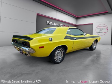 Dodge challenger 1972 - rare collector- 1ère main française - 340 ci lemon yellow - garantie 12 mois - occasion simplicicar...