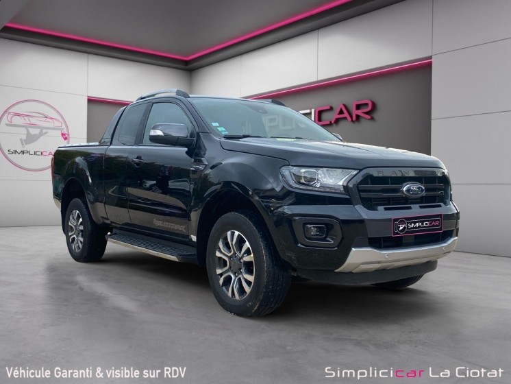 Ford ranger super cabine 2.0 ecoblue 213 bv10 wildtrak tva recuperable occasion simplicicar toulon ouest simplicicar...