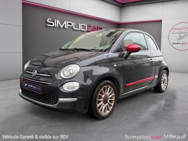 Fiat 500 serie 4 vpc 1.2 69 ch rosso amore edizione kit novetud, toit ouvrant, garantie 12mois occasion simplicicar villejuif...