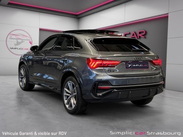 Audi q3 sportback 35 tfsi 150 ch s tronic 7 s line suivi audi - gris daytona - pack black - toit ouvrant - camera - keyless...