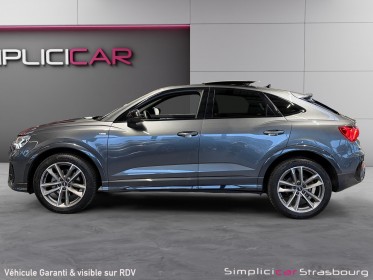 Audi q3 sportback 35 tfsi 150 ch s tronic 7 s line suivi audi - gris daytona - pack black - toit ouvrant - camera - keyless...