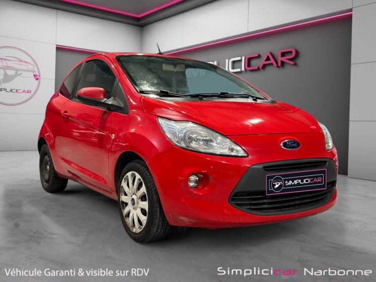 Ford ka 1.2 69 ss titanium clim vitre électrique garantie 12 mois occasion simplicicar narbonne simplicicar simplicibike...