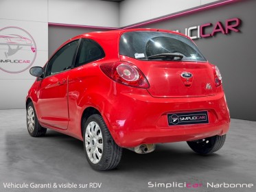 Ford ka 1.2 69 ss titanium clim vitre électrique garantie 12 mois occasion simplicicar narbonne simplicicar simplicibike...