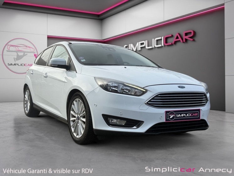 Ford focus 1.0 ecoboost 125 ss titanium, pack hiver, pack city, garantie 12 mois occasion simplicicar annecy simplicicar...