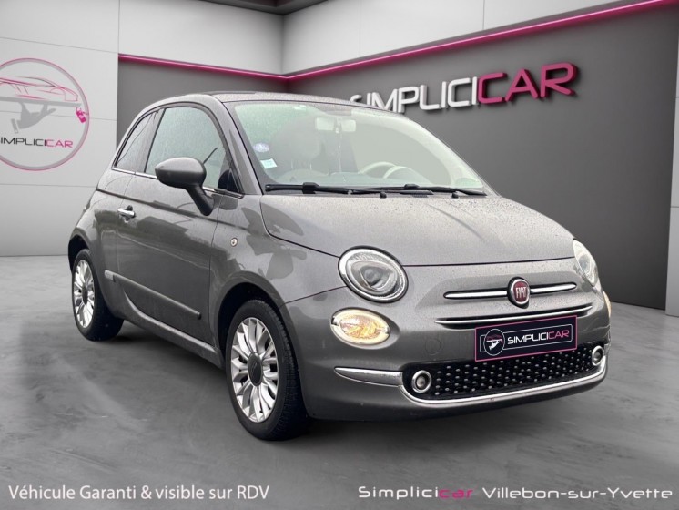 Fiat 500 serie 3 1.2 8v 69 ch lounge dualogic toit pano ecran tactile clim radar av ar  garantie 12mois occasion simplicicar...