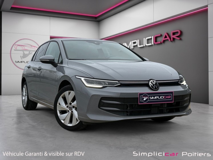 Volkswagen golf 2.0 tdi scr 150 dsg7 life plus carplay leds d'ambiances acc garantie 12 mois occasion simplicicar poitiers...
