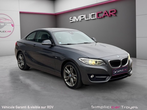 Bmw série 2 coupé 220d 190 sport toit ouvrant sièges chauffants radars garantie 12 mois occasion barberey simplicicar...