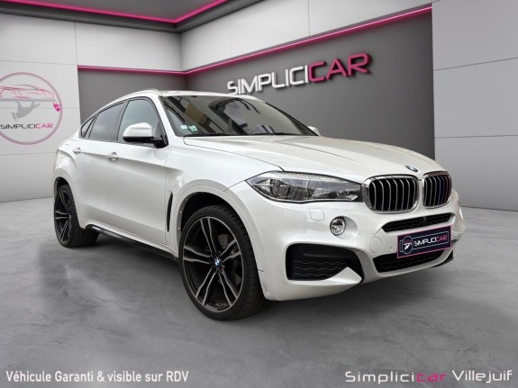 Bmw x6 f16 xdrive40d 313 ch m sport performance, caméra ar/360, siège chauffant, toit ouvrant, apple carplay, garantie...