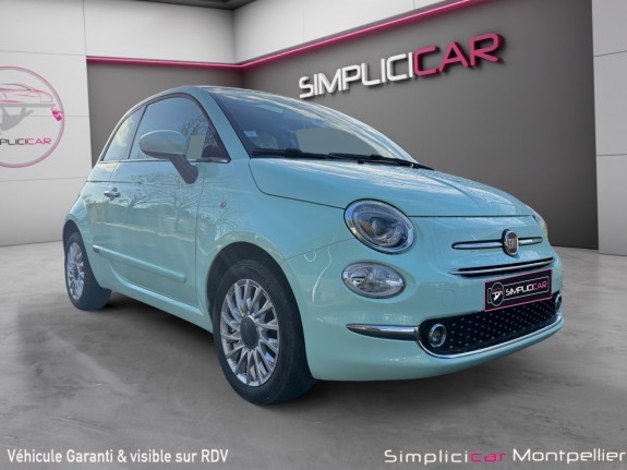 Fiat 500 serie 6 1.2 69ch lounge toit panoramique garantie 12 mois occasion montpellier (34) simplicicar simplicibike france
