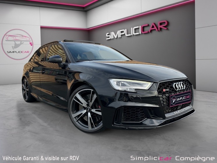 Audi rs3 sportback 400ch quattro - full black - full - immat fr - faible km - occasion simplicicar compiegne simplicicar...