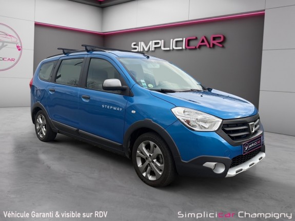 Dacia lodgy dci 110 7 places stepway - garantie 12 mois - gps - clim - régulateur occasion champigny-sur-marne (94)...