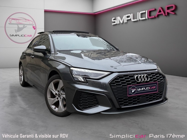 Audi a3 sportback 40 tfsie 204 s tronic 6 s line / toit ouvrant / caméra de recul / garantie 12 mois occasion paris 17ème...