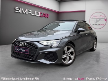 Audi a3 sportback 40 tfsie 204 s tronic 6 s line / toit ouvrant / caméra de recul / garantie 12 mois occasion paris 17ème...