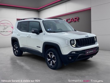 Jeep renegade my20 1.3 gse 240 ch phev at6 4xe trailhawk caméra de recul angle mort carplay garantie 12 mois occasion...