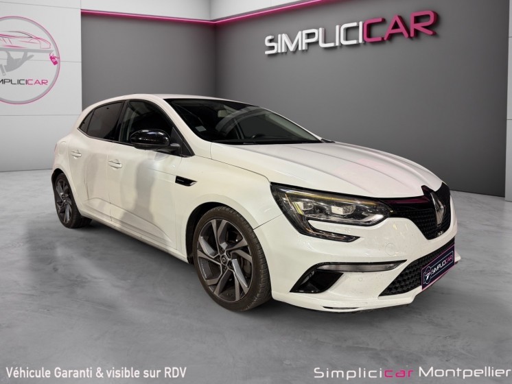 Renault megane iv berline 205ch gt edc 4control bose affichage tete haute garantie 12 mois occasion montpellier (34)...