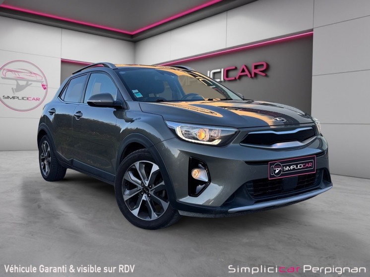 Kia stonic 1.0 t-gdi 120 ch premium suivi complet toit ouvrant caméra garantie 12 mois occasion simplicicar perpignan ...