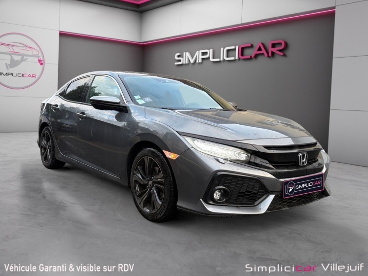 Honda civic 2018 1.0 i-vtec 129 cvt exclusive premium, caméra ar, siège av/ar chauffant, toit ouvrant, full honda,...