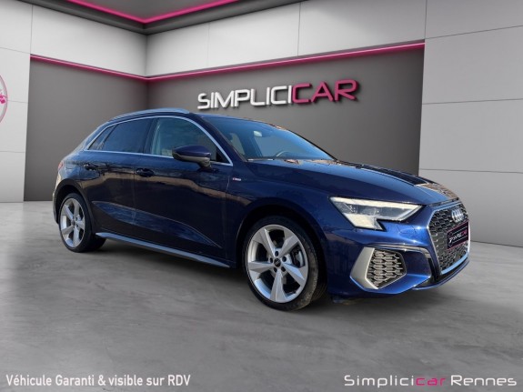 Audi a3 sportback s line 40 tfsie 204ch s tronic 6 - siege chauffant - carplay - lumière d'ambiance - regulateur adaptatif...