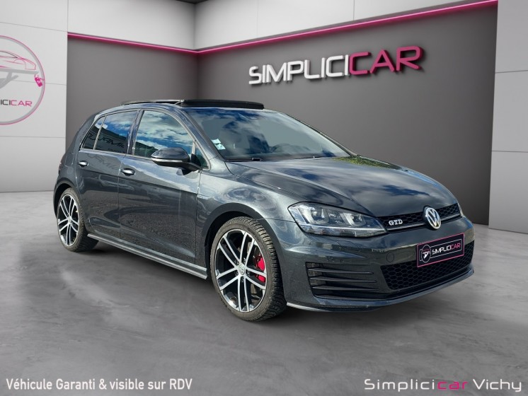 Volkswagen golf 2.0 l tdi 184 ch dsg6 gtd toit ouvrant révisée distribution neuve garantie 12 mois caméra de recul...