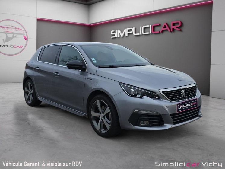 Peugeot 308 1.2 l 130 ch ss eat6 gt line caméra de recul apple carplay révisée garantie 12 mois occasion simplicicar vichy...