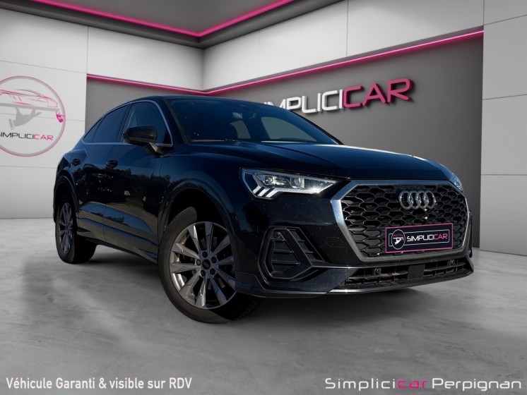 Audi q3 sportback 35 tdi 150 ch s tronic 7 quattro advanced 1er main suivi audi caméra sièges chauff garantie 12 mois...