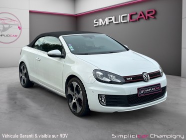Volkswagen golf cabriolet 2.0 tsi 210 gti dsg - sièges en cuir chauffants - caméra de recul - radar av ar - régulateur...