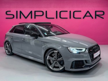 Audi rs3 sportback 2.5 tfsi 400 s tronic 7 quattro - gris nardo - suivi audi complet - toit ouvrant - camÉra - garantie...