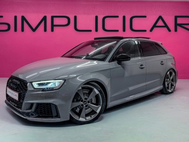 Audi rs3 sportback 2.5 tfsi 400 s tronic 7 quattro - gris nardo - suivi audi complet - toit ouvrant - camÉra - garantie...