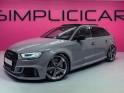 Audi rs3 sportback 2.5 tfsi 400 s tronic 7 quattro - gris nardo - suivi audi complet - toit ouvrant - camÉra - garantie...