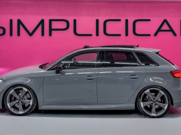 Audi rs3 sportback 2.5 tfsi 400 s tronic 7 quattro - gris nardo - suivi audi complet - toit ouvrant - camÉra - garantie...