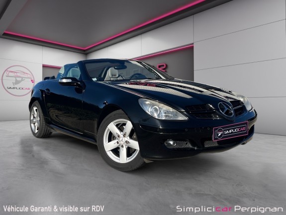 Mercedes slk 200 k a intérieur gris / bluetooth / siège chauffant / chauffe nuque / gps / garantie 12 mois occasion...