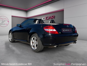 Mercedes slk 200 k a intérieur gris / bluetooth / siège chauffant / chauffe nuque / gps / garantie 12 mois occasion...