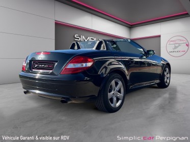 Mercedes slk 200 k a intérieur gris / bluetooth / siège chauffant / chauffe nuque / gps / garantie 12 mois occasion...