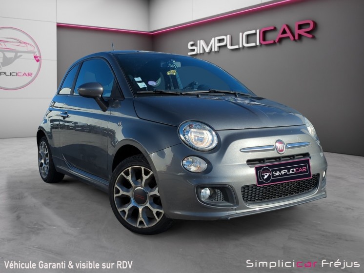 Fiat 500 1.2 8v 69 ch s siege en cuir radar de recul garantie 12 mois occasion simplicicar frejus  simplicicar simplicibike...