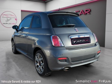 Fiat 500 1.2 8v 69 ch s siege en cuir radar de recul garantie 12 mois occasion simplicicar frejus  simplicicar simplicibike...