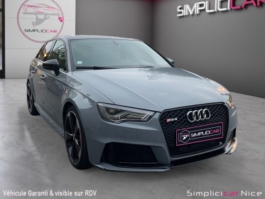 Audi rs3 sportback 367 gris nardo / toit ouvrant / bose sans fap garantie audi occasion  simplicicar nice - pfvauto...