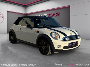 Mini cooper cabriolet 1.6 i 16v 120 cv steptronic, feux longue portée, radar de recul, garantie 12 mois occasion simplicicar...
