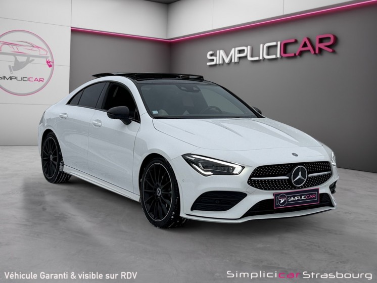 Mercedes cla coupe 200 7g-dct amg line toit ouvrant - camera - burmester - sieges elec/chauffants - int ambaince led occasion...