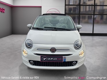 Fiat 500c my22 hybride riva -capote rouge - premiere main - faible km - occasion simplicicar compiegne simplicicar...
